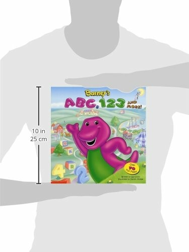 Barney ABC 123 children's book cover with Barney the dinosaur.