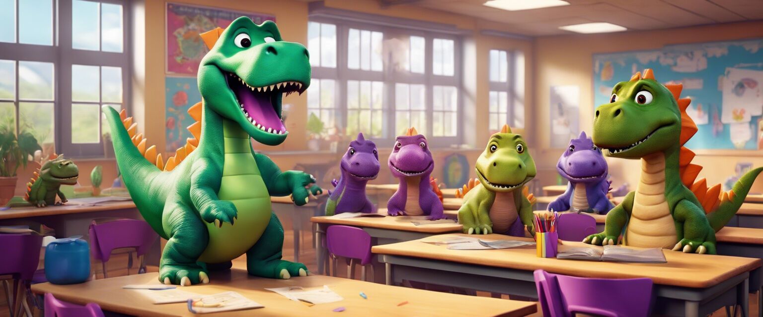 Barney Characters Scene