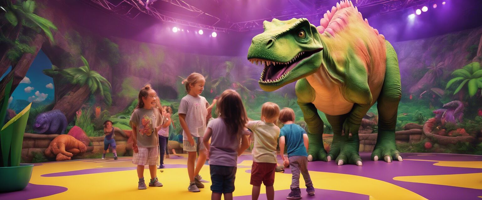 Kids at a Barney live event