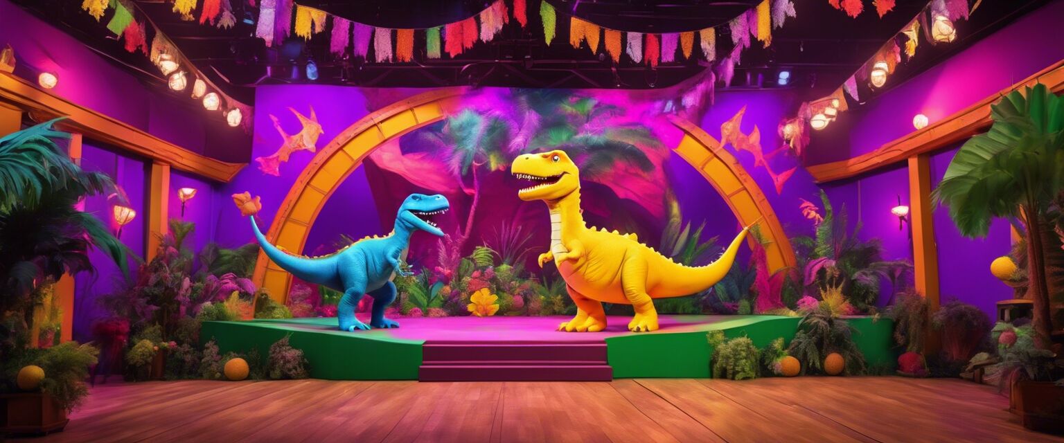 Barney live show stage