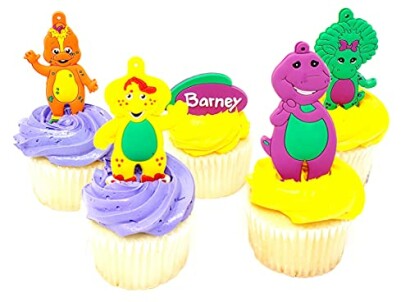 Barney Cake Cupcake Topper Set