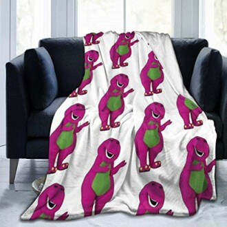 Jupsero Throw Blanket Barney The Dinosaur